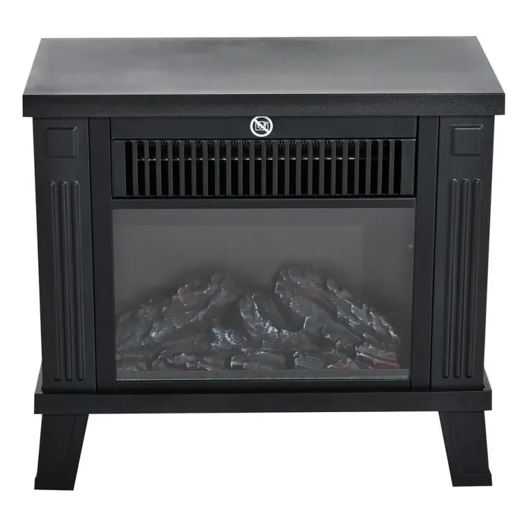 Elektrisk Väggkamin med LED-Flamma 34 x 17 x 31 cm