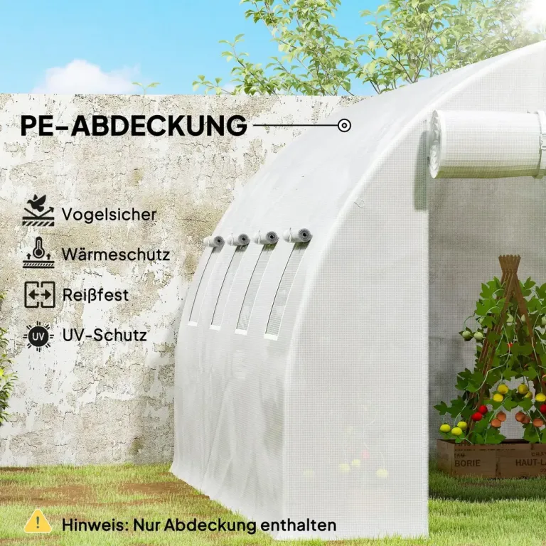 Överdrag till Växthus med Yta för Odling Växthusöverdrag Transparent
