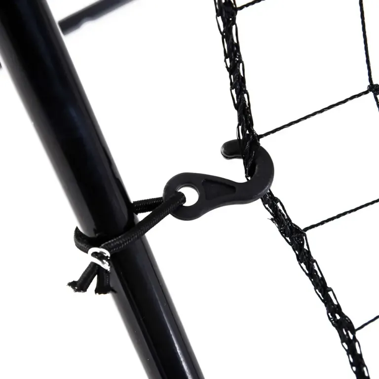 Rebounder Nät Pitchback Svart av Metall Baseball Metallram