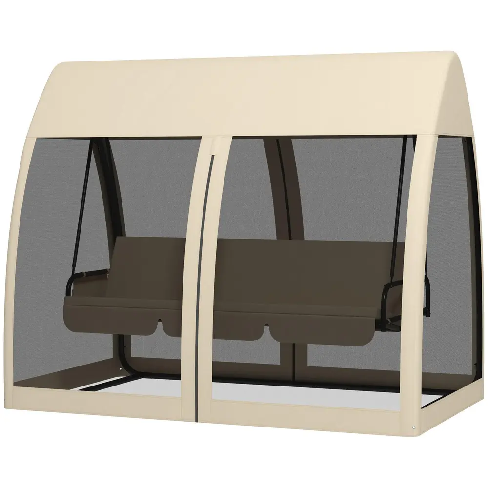 Hammock Trädgårdsgunga 3-Sits 2-i-1 240 x 140 x 197 Cm