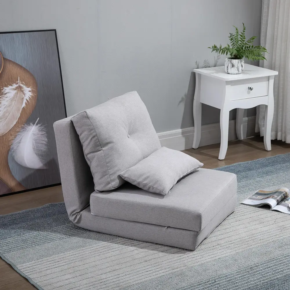 Golvstol Vikmadrass 2-i-1 med Avtagbar 60 x 80 x 56 Cm