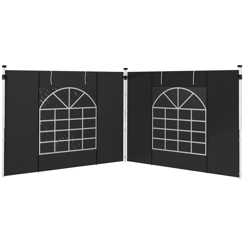Sidoväggar Sidopaneler Set 2 för Paviljong 3 x 3 m