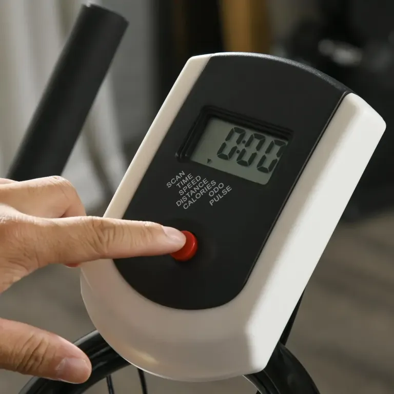 Tyst Motionscykel med Motstånd Pulssensor och Monitor Blå