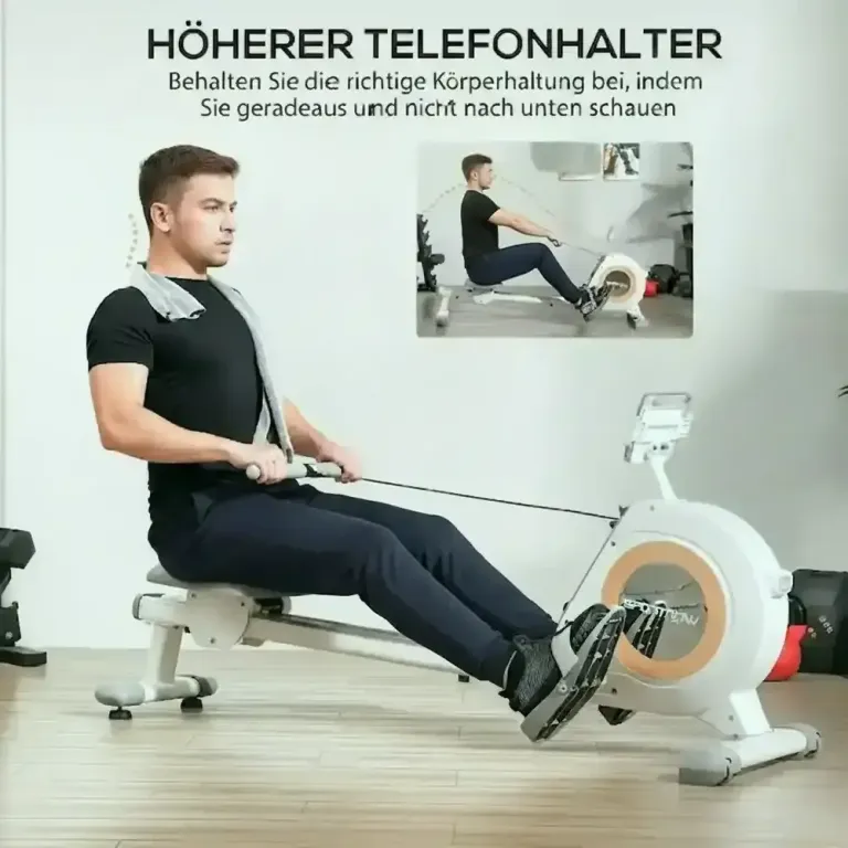 Roddmaskin med 16 Nivåer och Hållare för Mobil, Vit