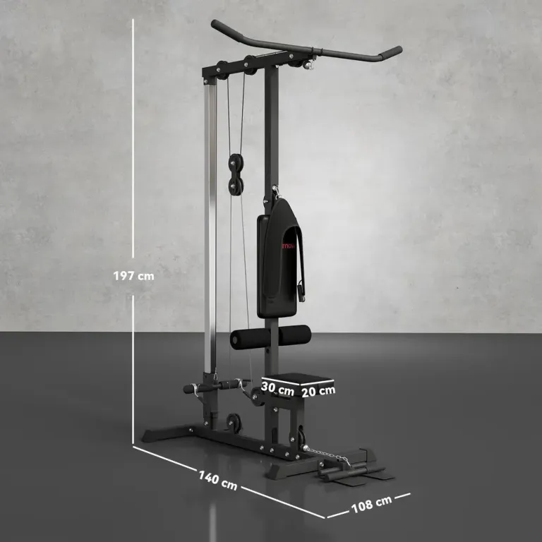 Roddmaskin för Hemmabruk Stål Syntetiskt Läder Svart Multigym