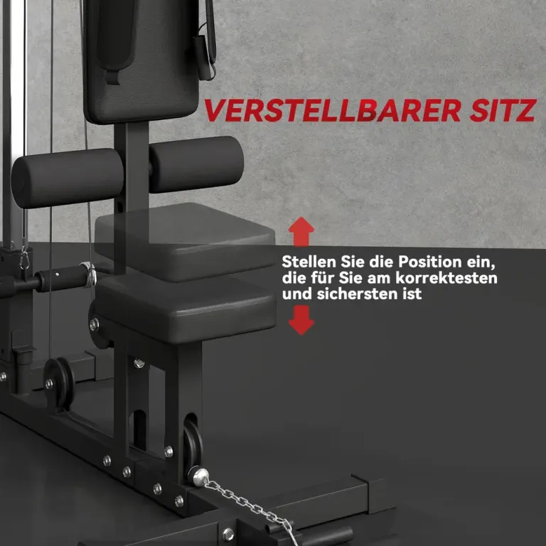 Roddmaskin för Hemmabruk Stål Syntetiskt Läder Svart Multigym