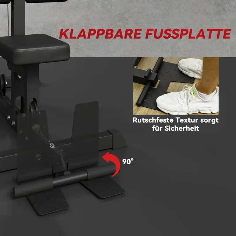 Roddmaskin för Hemmabruk Stål Syntetiskt Läder Svart Multigym
