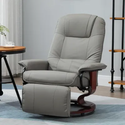 TV-Fåtölj Relaxstol Grå av Konstläder 78 x 87 x 100 cm