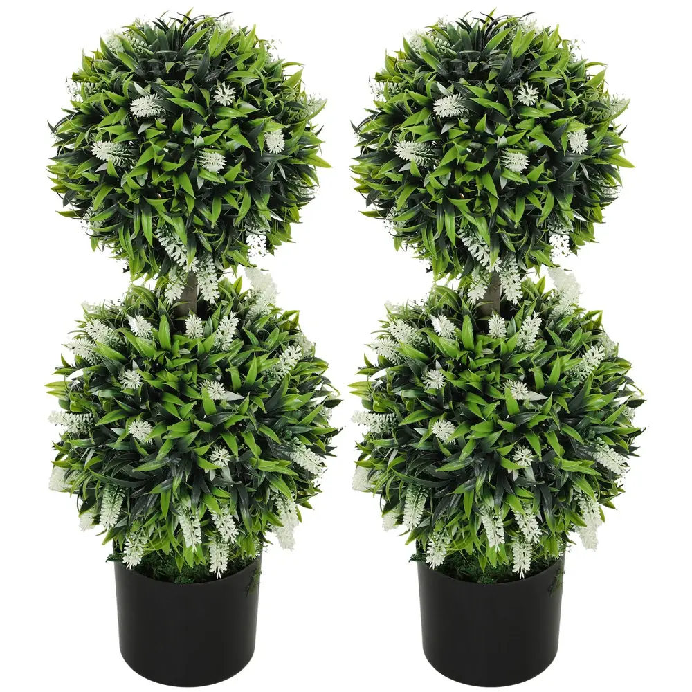 Set 2 Konstgjorda Växter i Blomkruka 70 Cm