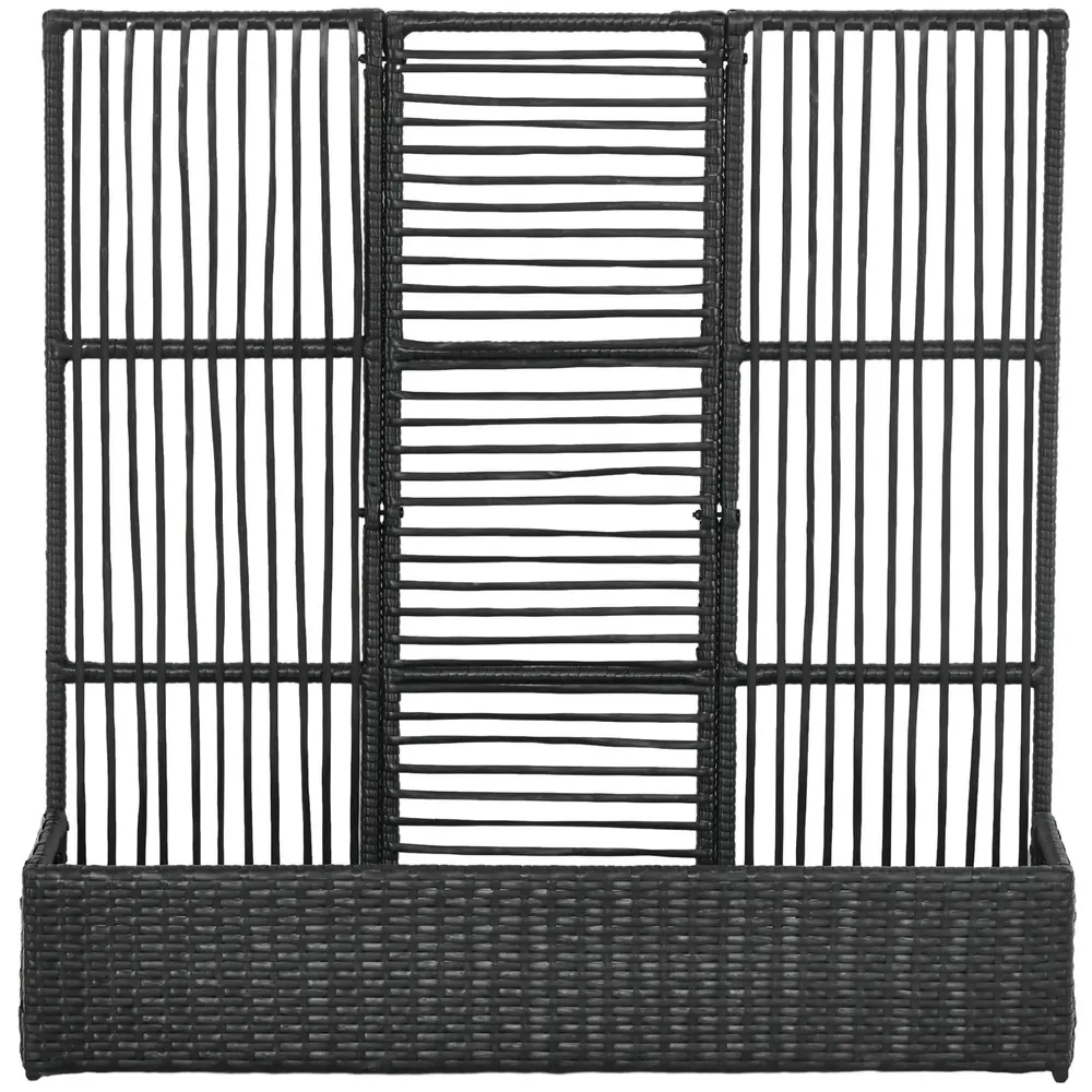 Blomsterlåda med Spaljé Polyrattan 103 x 103 x 29 Cm