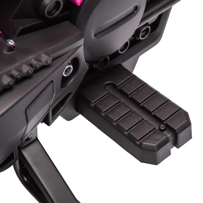 Elektrisk Barnmotorcykel 12 v med Träningshjul Signalhorn Rosa