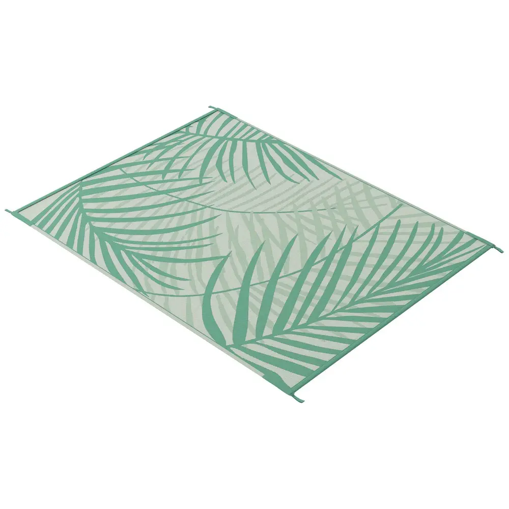 Utomhusmatta Trädgårdsmatta Grön av Plast Stor 365 x 274 Cm