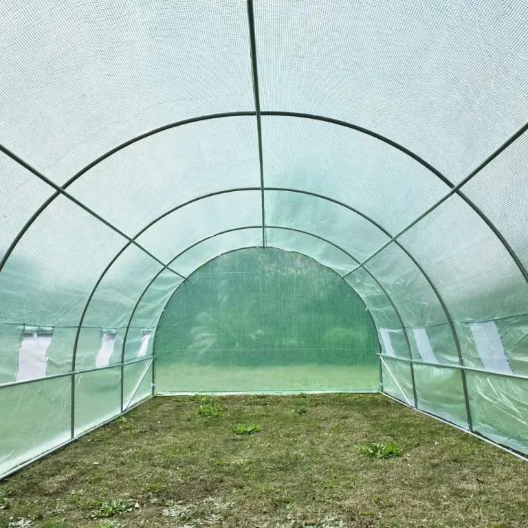 Tunnelväxthus Grön Pe-folie 590 x 300 x 200 cm