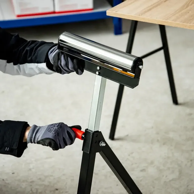 Rullbock Höj- och Sänkbar Stödbock Upp -110 cm Rullstativ Metall