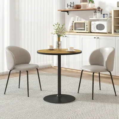 Runt Matbord i Eklook Kompakt Design för 2-4 Personer Ek