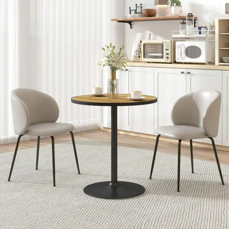 Runt Matbord i Eklook Kompakt Design för 2-4 Personer Ek