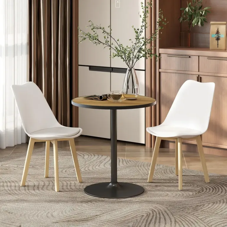 Runt Matbord i Eklook Kompakt Design för 2-4 Personer Ek