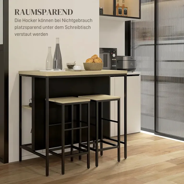 Barset 2 Barstolar 1 Barbord Fläckbeständig Köksö Sittplatser