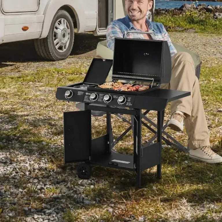 Gasolgrill 3 Huvudbrännare + 1 110 x 50 x 100 cm