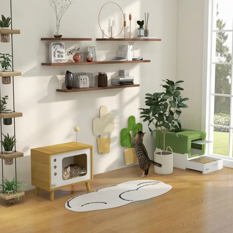 Väggmonterade Klöspelare 2-Pack, Kaktusdesign