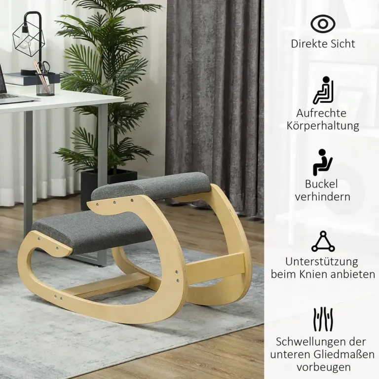 Ergonomisk Gungande Knäpall för Hemmakontor för Förbättrad Knästol
