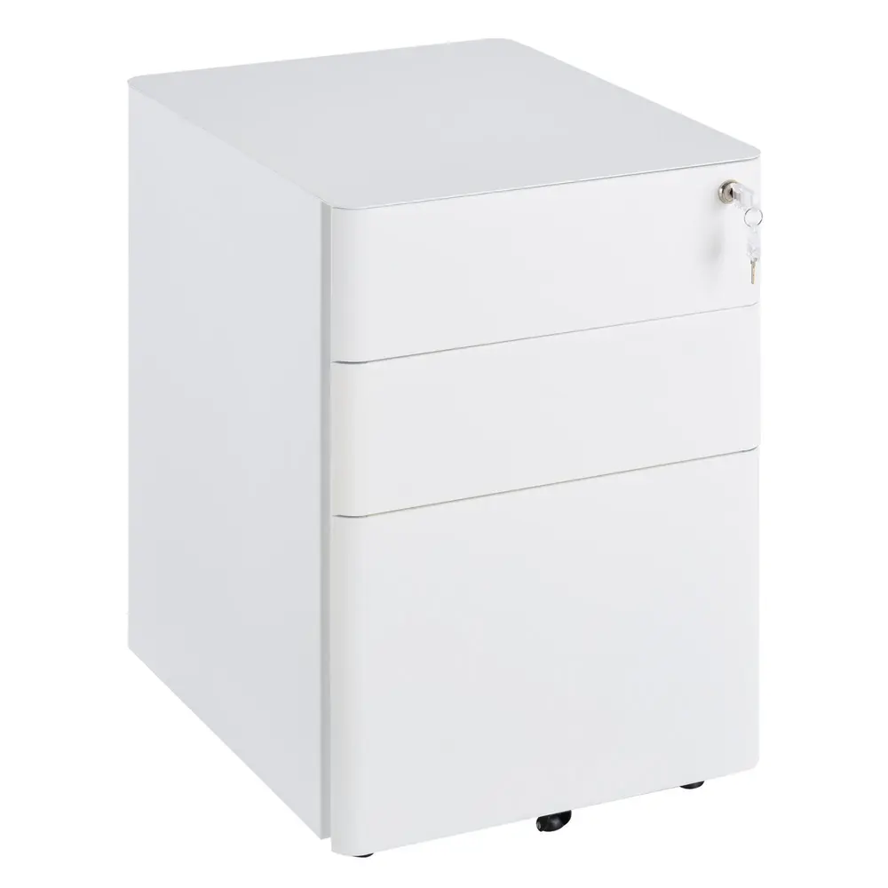 Rullcontainer Mobilt Arkivskåp 3 Lådor 39 x 48 x 59 Cm