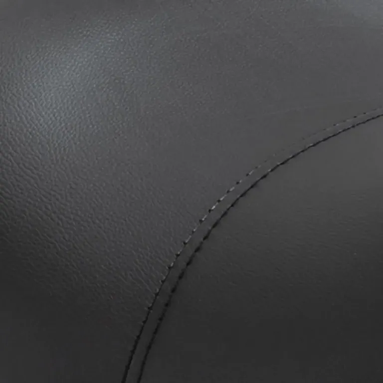 Sadelpall Arbetspall Svart Konstläder för Kosmetika Ergonomisk