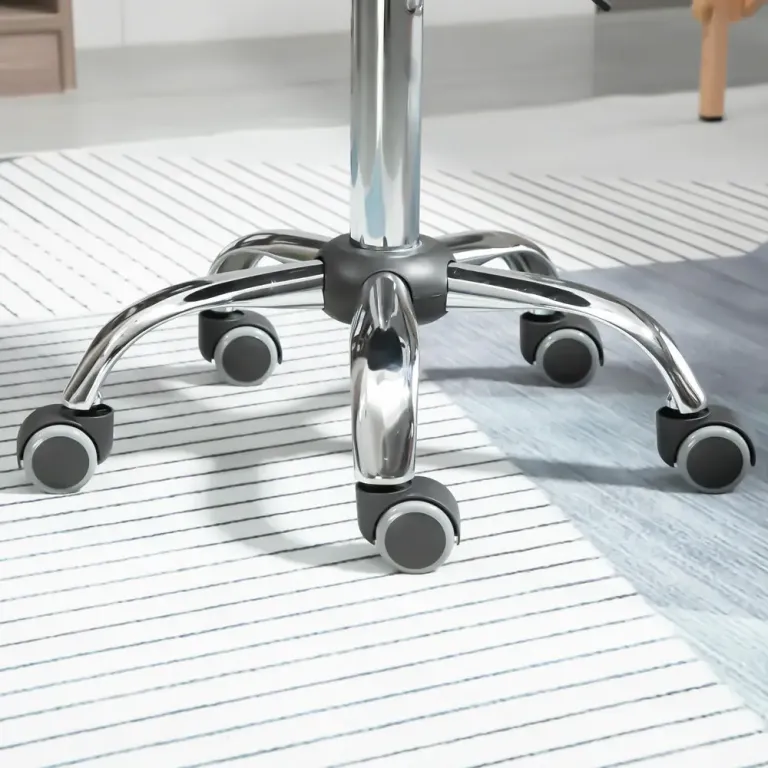 Salongspall med Sadelsits –69 cm Arbetspall Hjul Höjdjusterbar