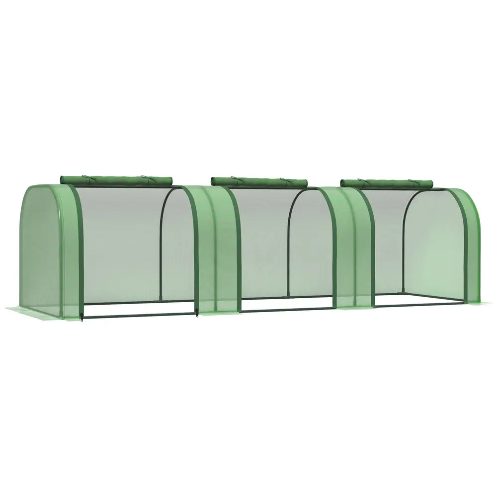 Polytunnelväxthus 3 Rulldörrar 2,95 x 1 x 0,8 M
