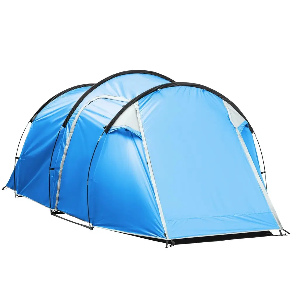 Tunneltält Campingtält Ljusblå 426 x 206 x 154 cm