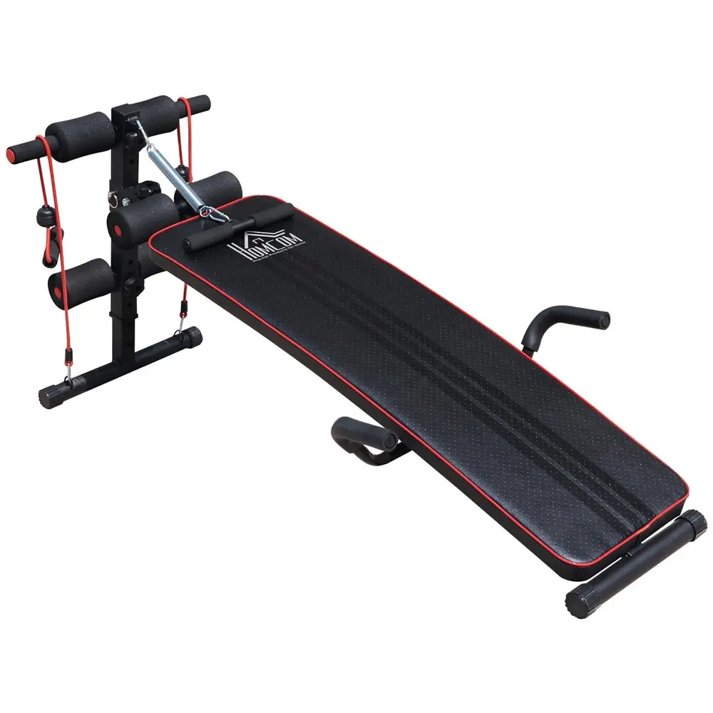 Magtränare och Sit-Up Bänk 37,5 x 55,5 x 50-68 Cm