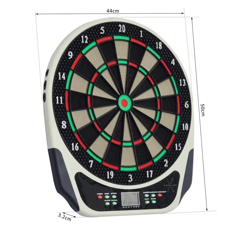 Elektronisk Darttavla med LCD-Skärm och 6 Pilar Spel Träffalternativ