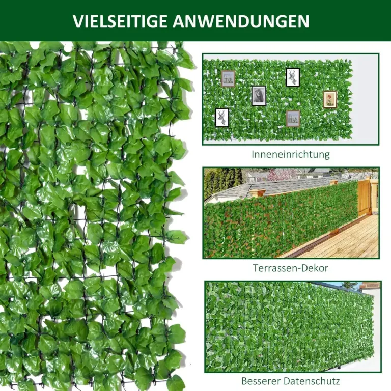Sekretesshäck Konstgjord Häck Växtvägg Ljusgrön