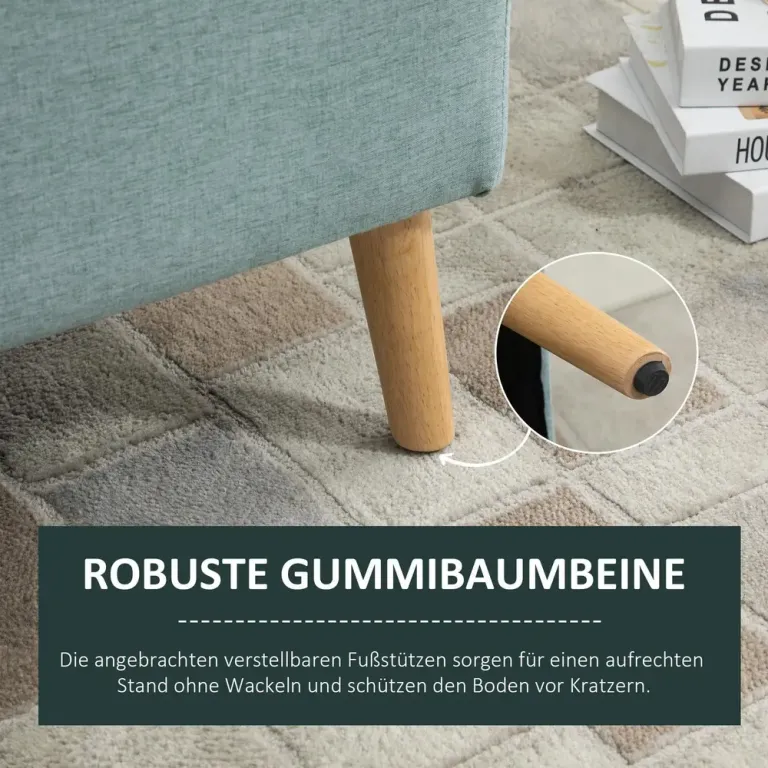Sittbänk med Förvaring Skandinavisk Design Grå, Grön