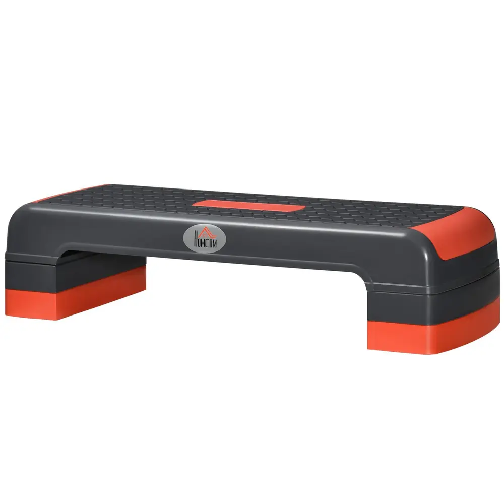 Höjdjusterbar Aerobic Stepper Röd + Svart