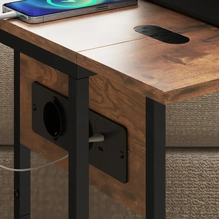 Sidobord Hopfällbart med USB-Portar Format Industriellt Laddstation