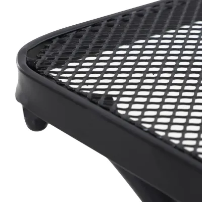 Sidobord Trädgårdsbord Svart Metall