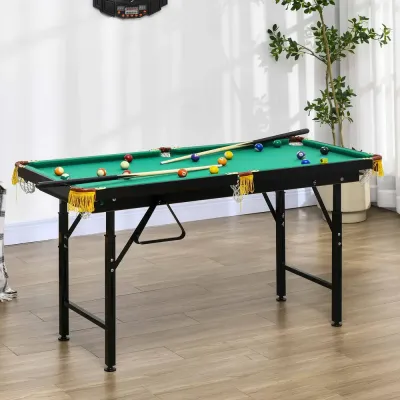 Biljardbord med Hopfällbara Ben och Höjdjustering Mini Hopfällbart
