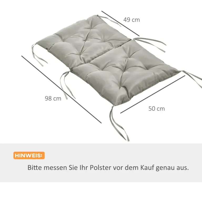 Sittdynor 2-pack med Bindband och Tjock 98 x 50 cm
