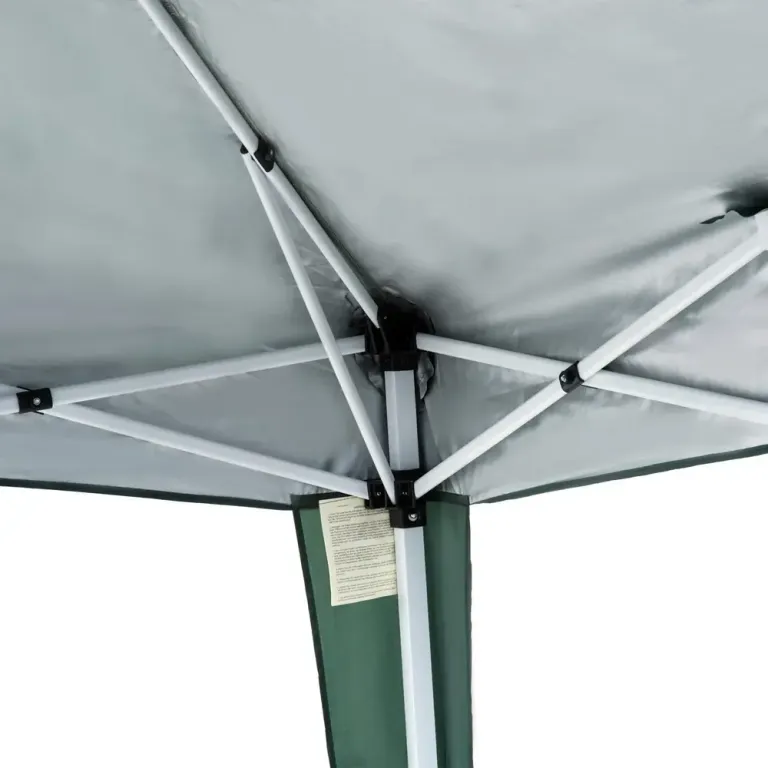 Hopfällbar Paviljong med UV-Skydd 2,4 x 2,4 m, Grön