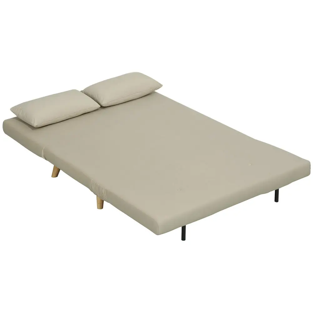 Bäddsoffa Soffa med Sovfunktion Beige av 130 x 78 Cm