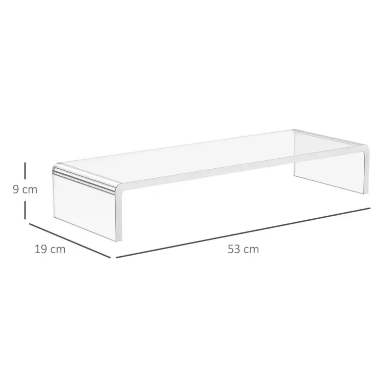 Skärmställ för Bärbar Dator Ergonomisk Skärmstöd Transparent