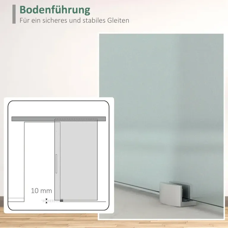 Skjutdörr Glas Satinfinish 102,5 x 205 cm