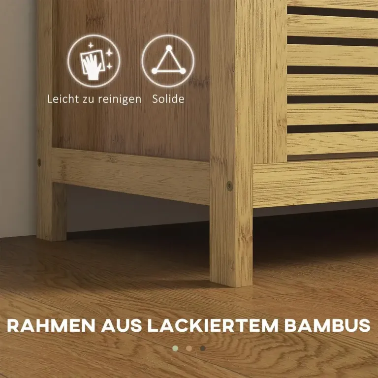Skobänk Garderobsbänk Natur av Bambu Bänk Sittbänk Förvaringskista