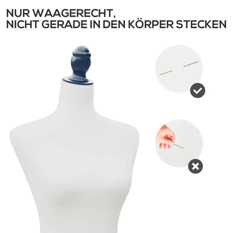 Skyltdocka Torso Kläddocka för Fönster Skum Trä, Vit Justerbar