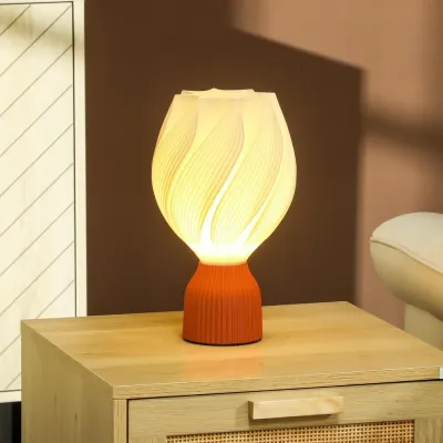 Bordslampa 3d-Utskrift Vit av Plast 16,5 x 16,5 x 28 cm