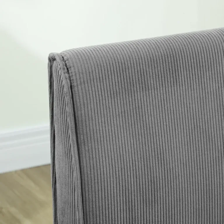 Soffa Loveseat Grå av Tyg Manchester Sits Träben