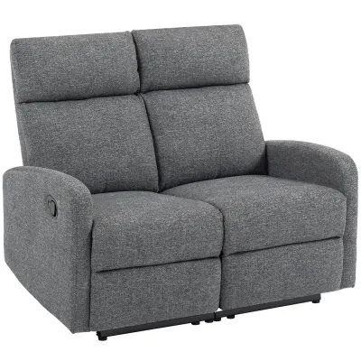 Soffa med Individuellt Ryggstöd Fotstöd 2-Sits Relax Fätålj Chenille