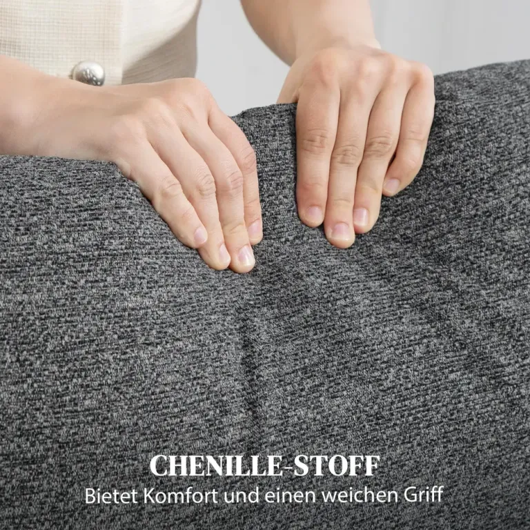 Soffa med Individuellt Ryggstöd Fotstöd 3-Sits Manuell Chenille