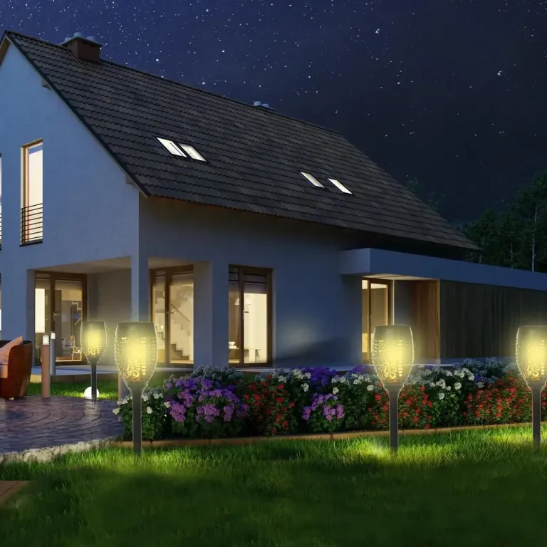 Solar Trädgårdslampor 4-Pack IP44 6-8 H Ø12 x H72 cm